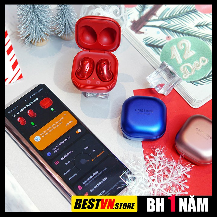 [SIÊU ĐẸP] BUDS LIVE RED, Tai Nghe Buds, Buds Plus, Buds Live, Tai Nghe Không Dây, Tai Nghe Bluetooth