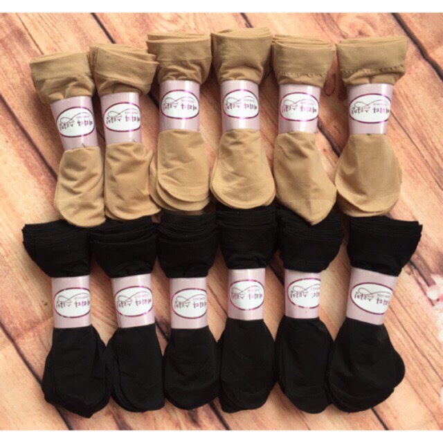 GG Set 10 đôi tất da chân nữ mỏng siêu dai, tất giấy bó chất mỏng dai Dumi Shop