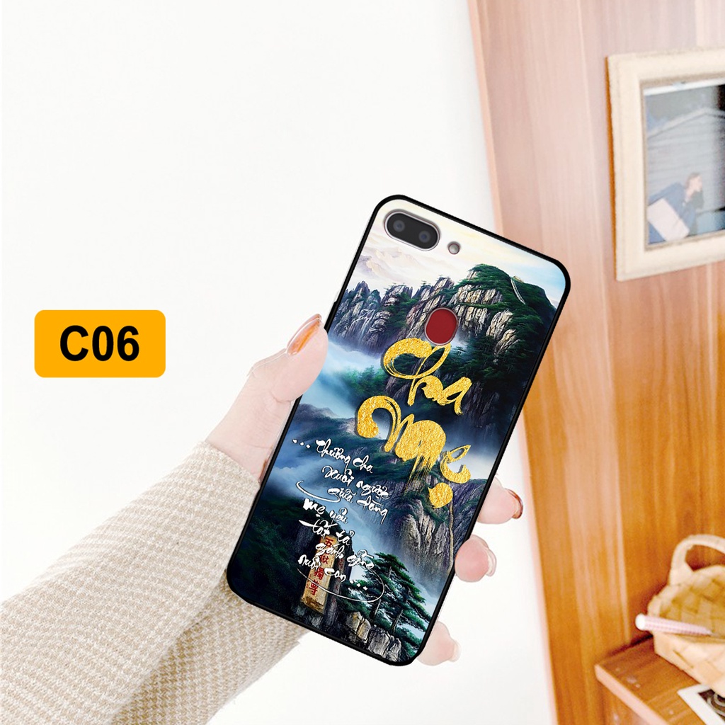 Ốp lưng Realme 2 in hình phong cách chữ thư pháp cha mẹ, tài lộc