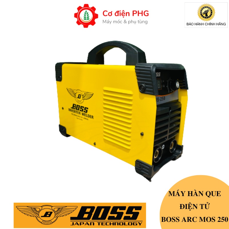 Máy hàn điện tử BOSS MOS 250A | Công suất 250A | Sử dụng que hàn 3,2 - 4.0 ly | Công Nghệ Mosfet Nhật | Máy hàn que