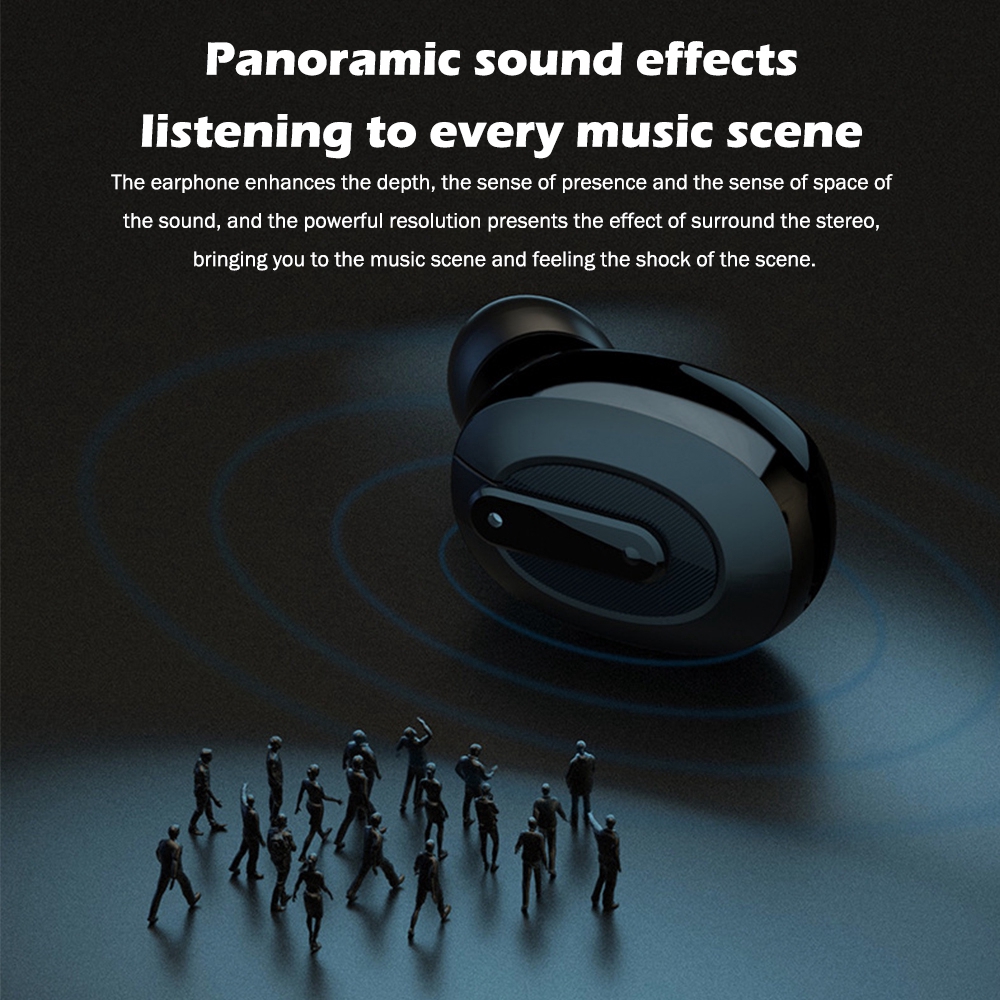 Bộ Tai Nghe Không Dây Bluetooth Mini Chống Ồn Cho Điện Thoại