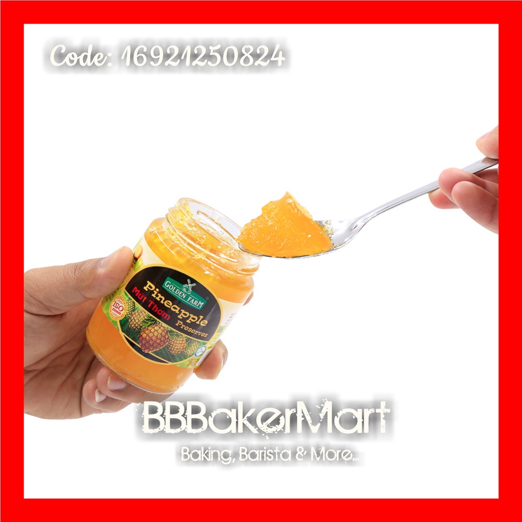 NHỎ 210GR - Mứt KHÓM (THƠM) Preserves có xác Golden Farm