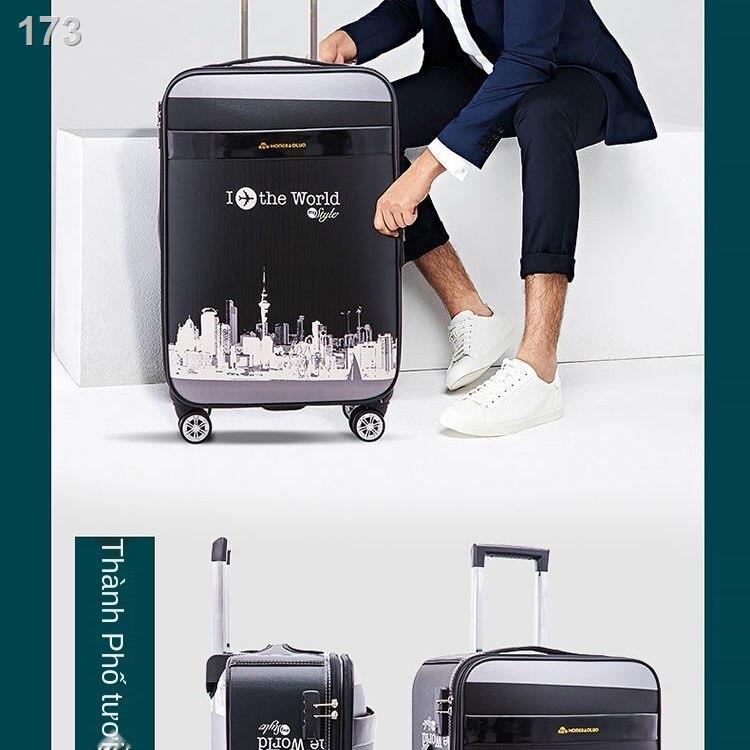 [hàng mới]Vali du lịch nam và nữ hộp đựng hành lý bánh xe đa năng mật khẩu 20 inch trường hợp học sinh nội trú