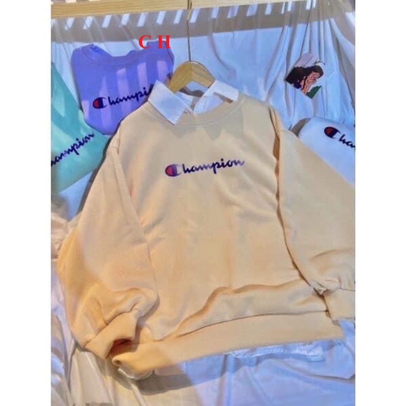 Áo Thun Dài Tay Cổ Tròn Cham Đủ Màu - Áo Sweater Nỉ Bông thu đông dày dặn form rộng tay bồng Nam Nữ mặc đôi nhóm giá rẻ