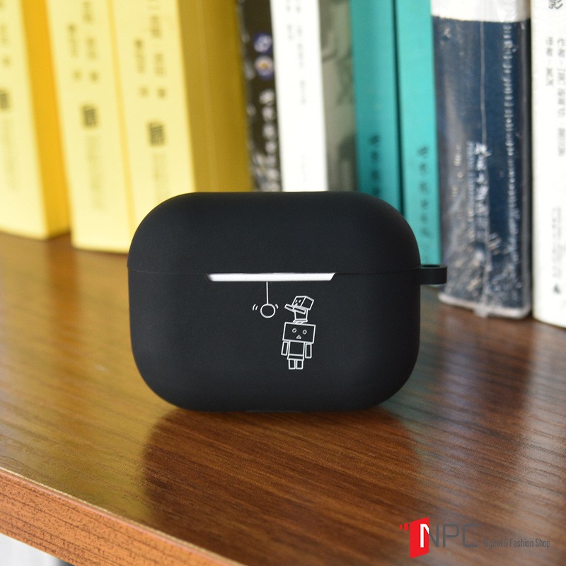 Ốp Silicone AirPods Pro Họa Tiết Hoạt Hình Vui Nhộn Đơn Giản