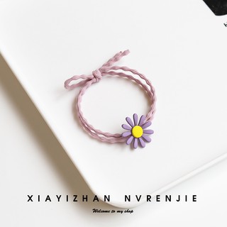 Dây buộc tóc trang trí hoa cúc xinh đẹp CT04