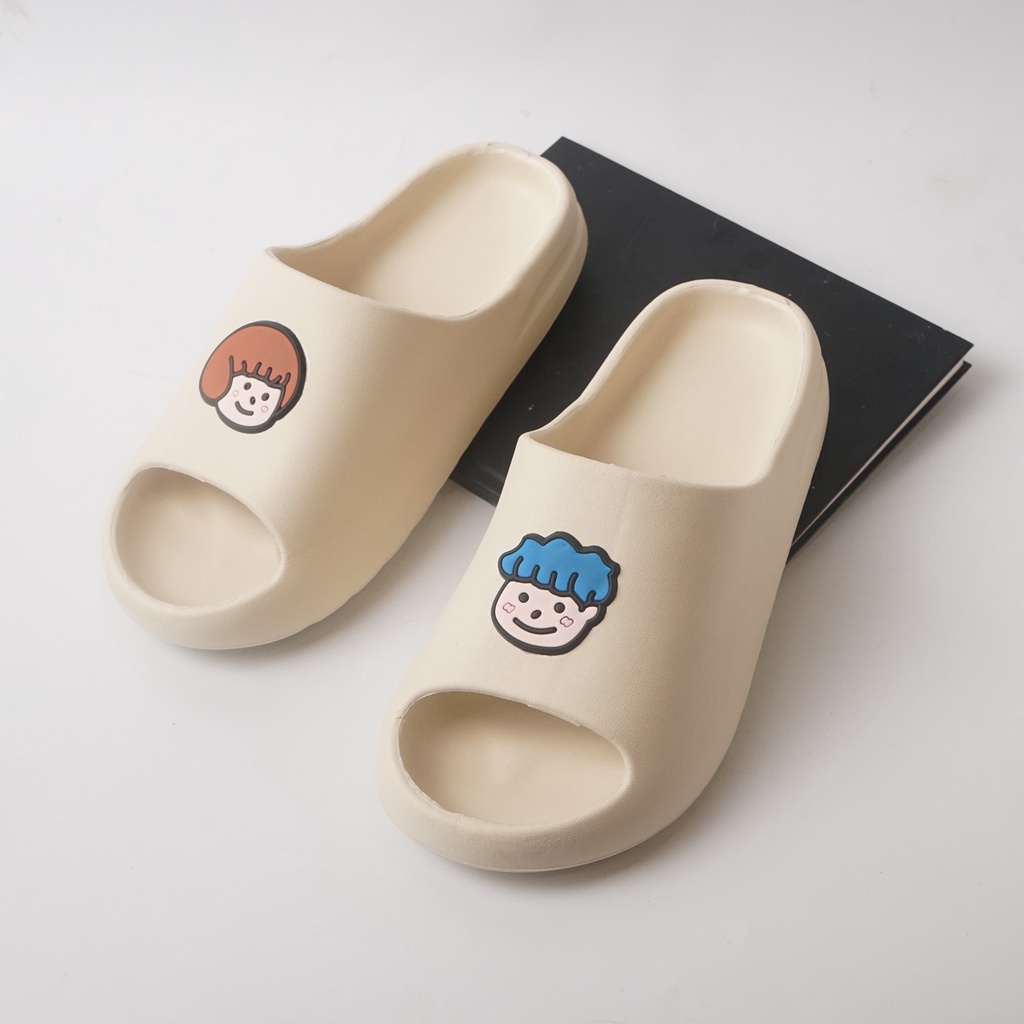 Dép bánh mì nữ hình Boy and Girl