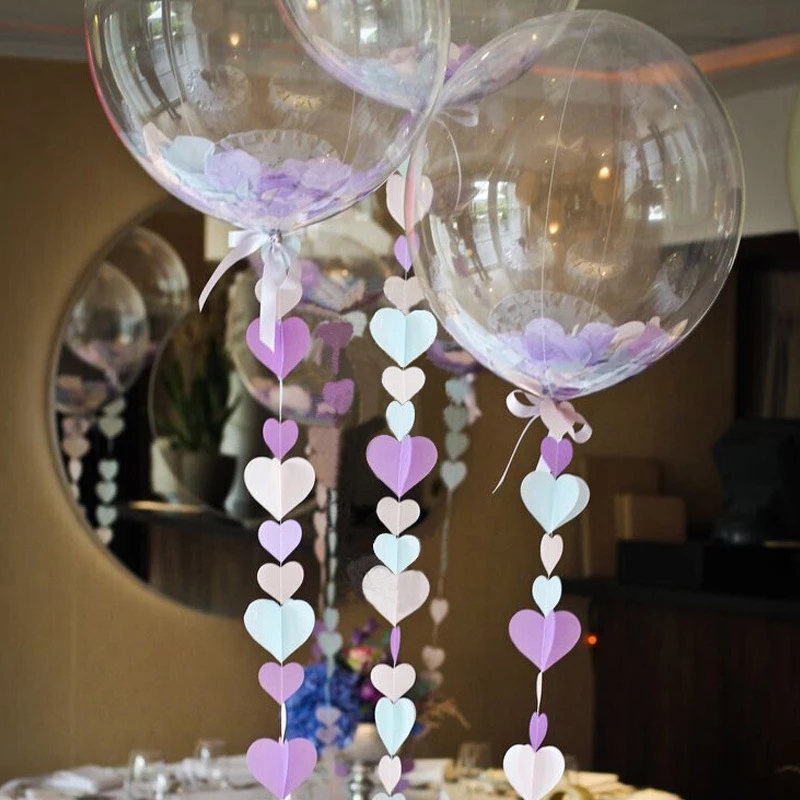 Bong bóng trong suốt phối đèn LED 18&quot; 20&quot; 24&quot; 36&quot; cho trang trí