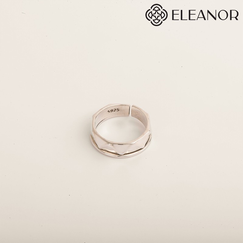 Nhẫn Bạc Eleanor Cá Tính + Tặng Khăn Lau Bạc Cao Cấp - SP001626