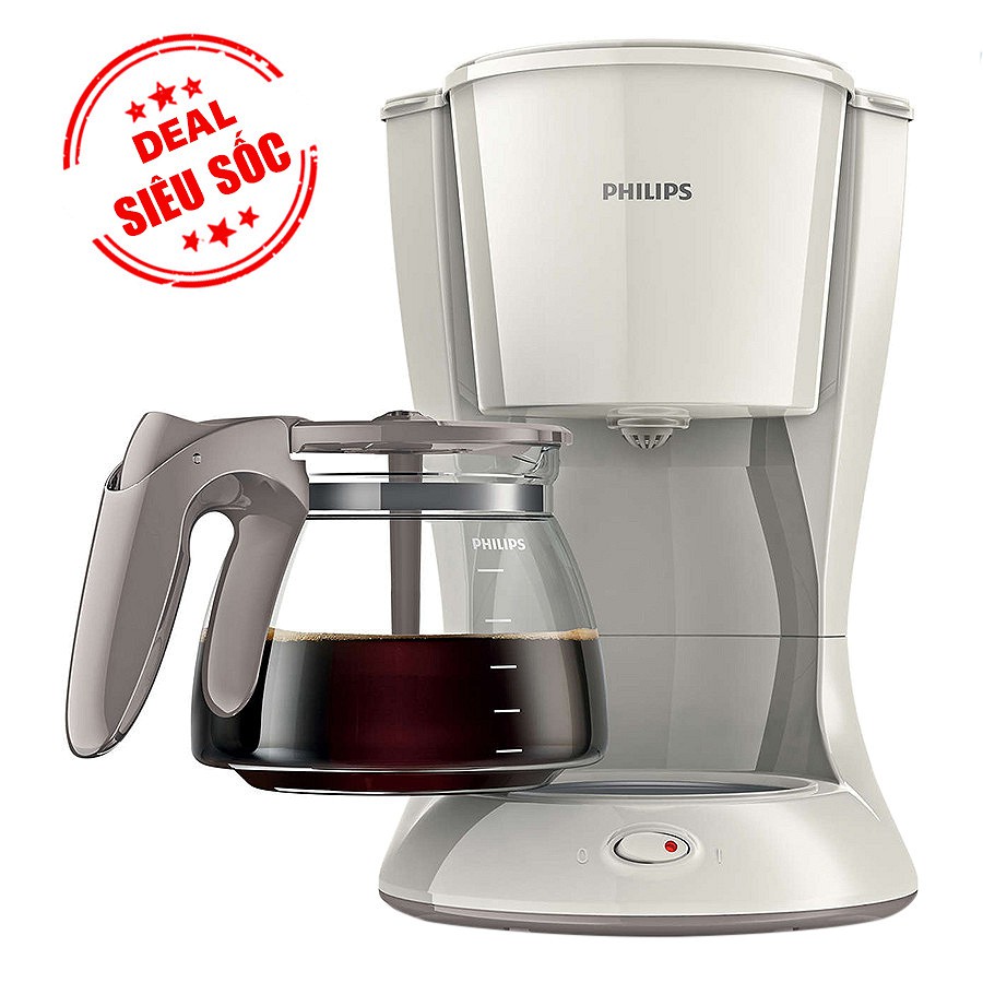 Máy pha cà phê Philips HD7447 1.2L Trắng - Hàng Chính Hãng-Bh 24 tháng