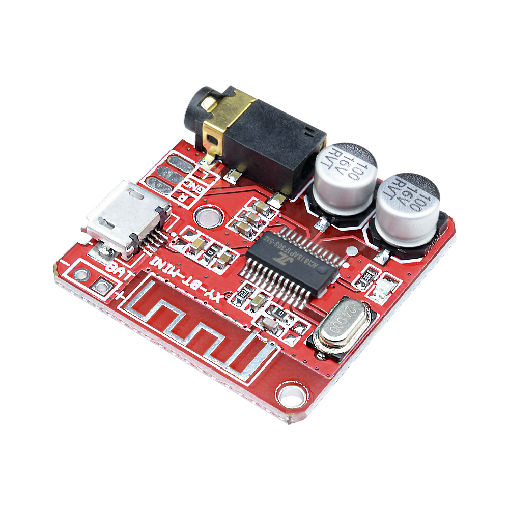 3.7V-5V Mini Bluetooth 4.1 Bộ thu âm thanh Bộ giải mã MP3 Bộ khuếch đại lossless Module đỏ Bluetooth Decoding Board WAV APE FLAC MP3 Bảng Mạch Giải Mã Âm Thanh Bluetooth Không Dây