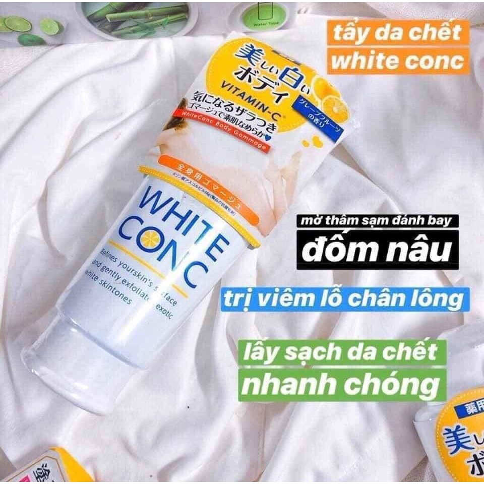 Tẩy Tế Bào Chết White Conc Trắng Da Toàn Thân Nhật Bản - Tuýp 180g | BigBuy360 - bigbuy360.vn