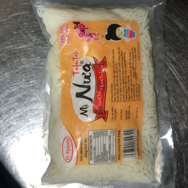 Mì Nưa Keto Das Vị Nguyên 240Gram [Date mới]