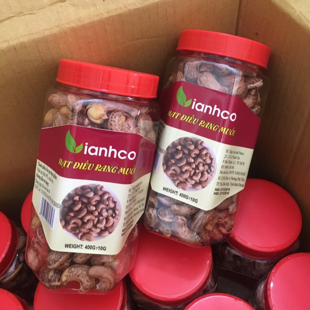 HẠT ĐIỀU RANG MUỐI CAO CẤP 400G