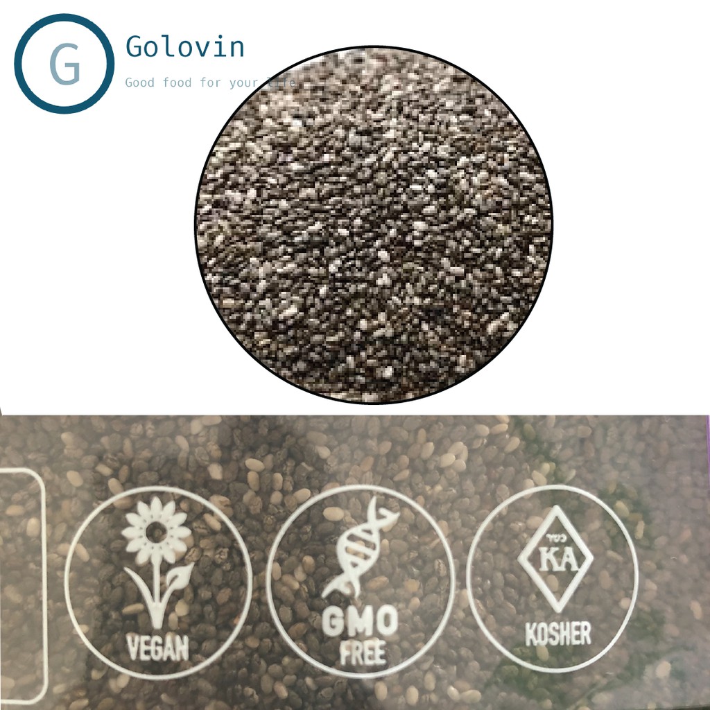 Hạt chia tím chính ngạch Absolute Organic túi 1000gr nhập khẩu Úc Chia seeds dinh dưỡng chứa Protein, giúp giảm cân