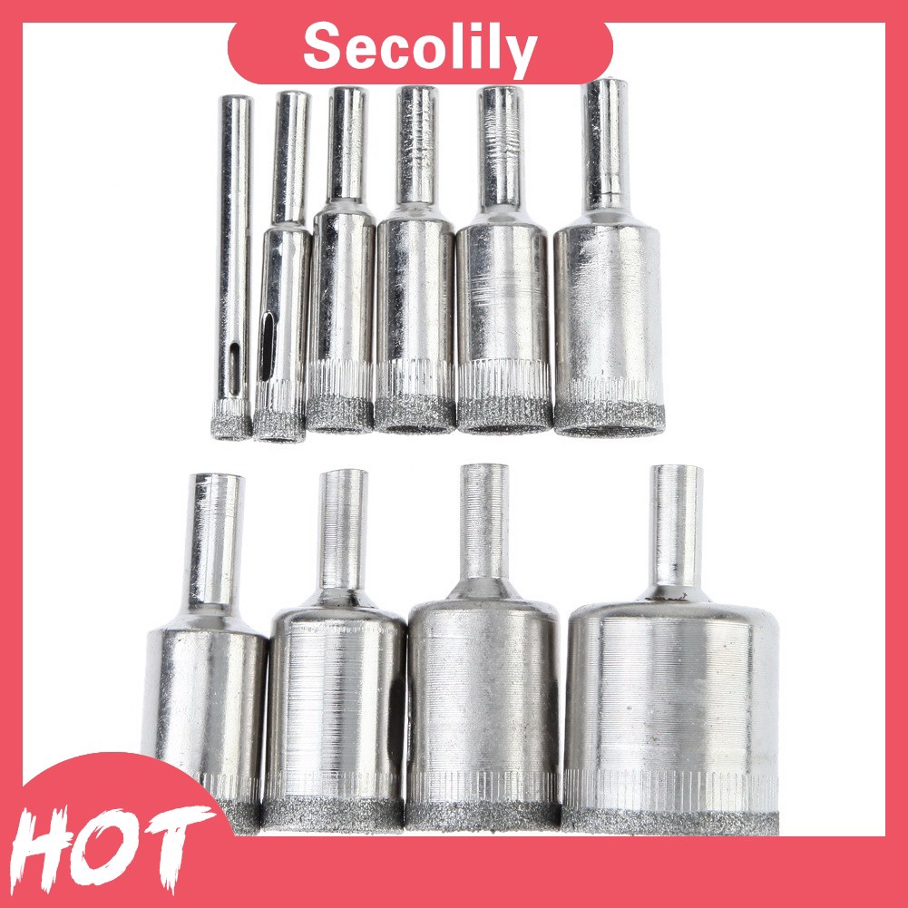 1pc/4pcs/10pcs Diamond Holesaw Drill Bit Tool for Ceramic Glass Granite Tile Cutter Holer Cutting