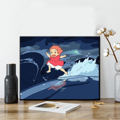 [Order]Tranh sơn dầu số hóa tự tô hình Anime Cô bé người cá Ponyo  - HÀNG ĐẶT TRƯỚC | BigBuy360 - bigbuy360.vn
