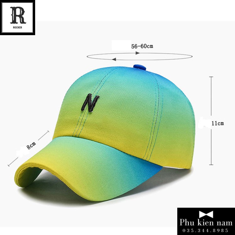 Mũ Lưỡi Trai Nón Kết Họa Tiết Màu Gradient M031