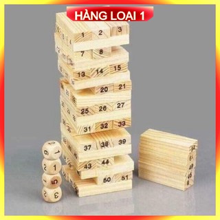 [ BH 1 ĐỔI 1 ] Bộ Đồ Chơi Rút Gỗ Wiss Toy Thanh Gỗ Và 4 Xúc Xắc, Rèn Luyện Khả Năng Quan Sát, Khéo Léo