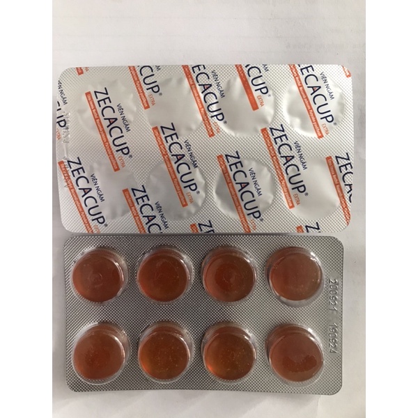 Viên ngậm ZECACUP EXTRA - Giúp bổ phế, giảm ho, giảm đau rát họng- Hộp 4 vỉ x 8 viên ngậm