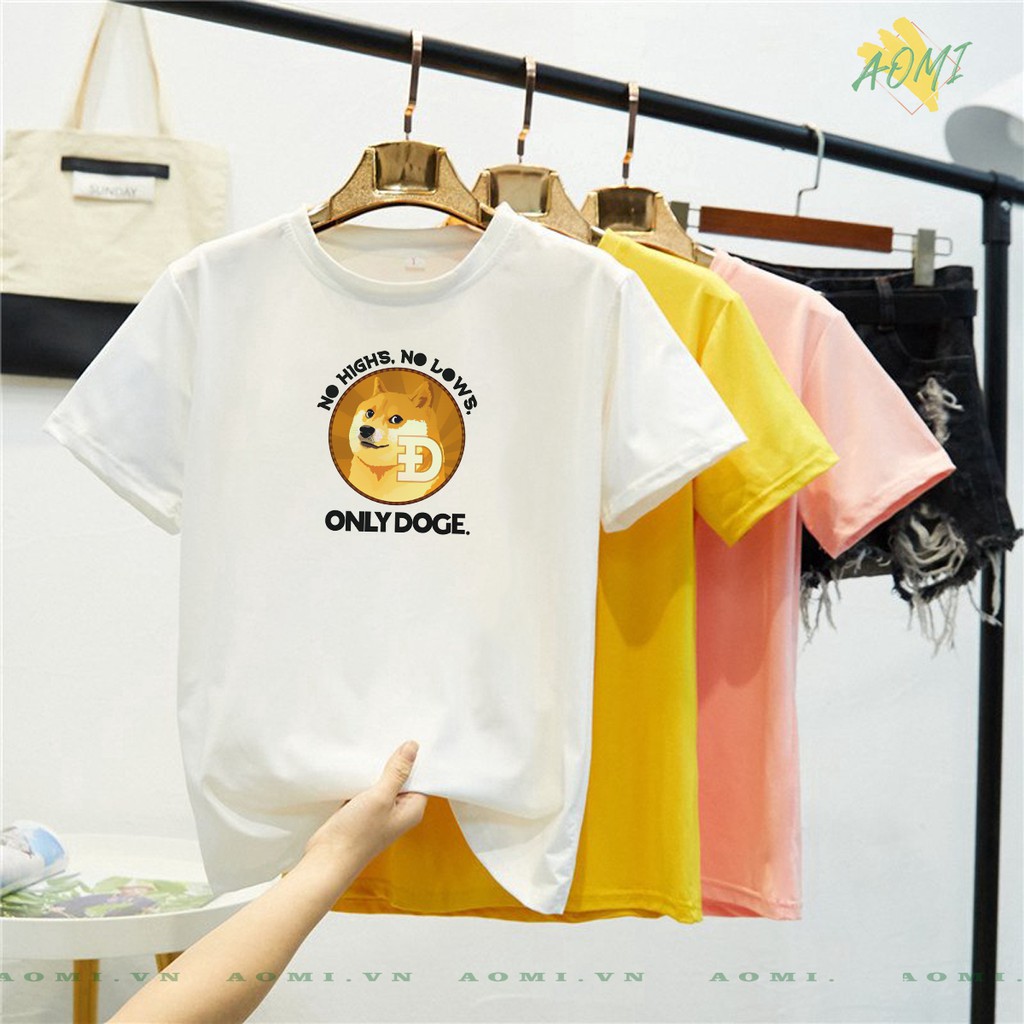 ÁO THUN MEME DOGE COIN NHIỀU MẪU THÚ VỊ PHÔNG NAM NỮ GIA ĐÌNH CẶP ĐÔI CÓ SIZE TRẺ EM AOMIVN