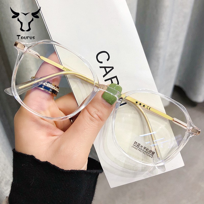 Mắt kính đa giác chống tia cực tím chống bức xạ thời trang hàn quốc