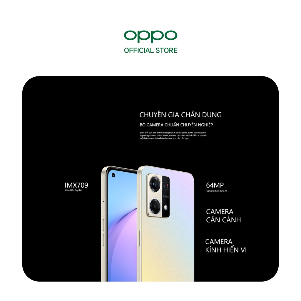 Điện Thoại OPPO RENO8 4G (8GB/256GB) - Hàng Chính Hãng