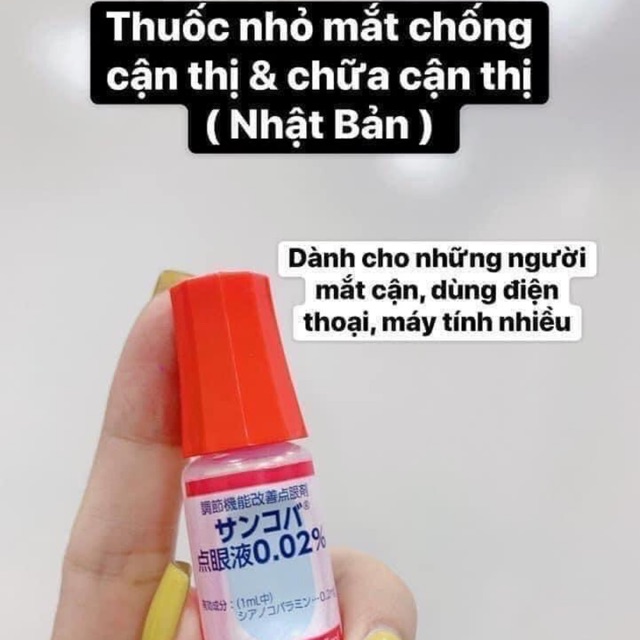 Thuốc nhỏ mắt chống cận thị Sancona Nhật