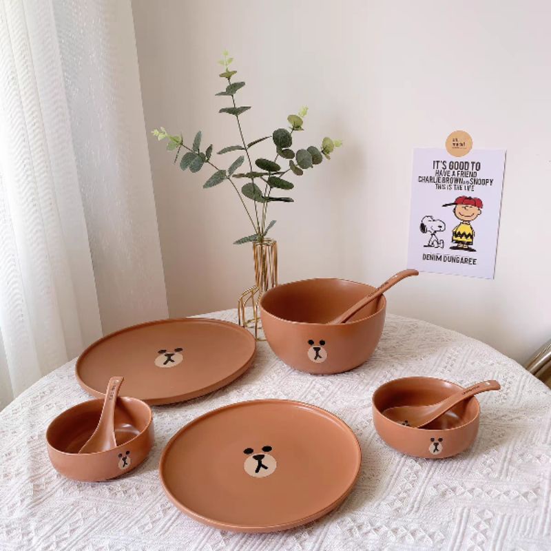 🔥 BỘ SƯU TẬP ĐỒ BẾP LINE FRIENDS GẤU BROWN 🔥