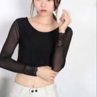 [Mã 1010FASHIONSALE32 giảm 10K đơn 50K]  mua từ hai sp có quà nhé Áo lưới tay pha zen mặc trong váy sát nách