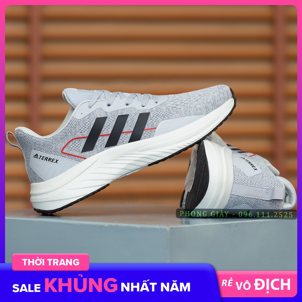 Giày Sneaker Nam Giày Thể Thao Nam D12 Màu Ghi Sáng