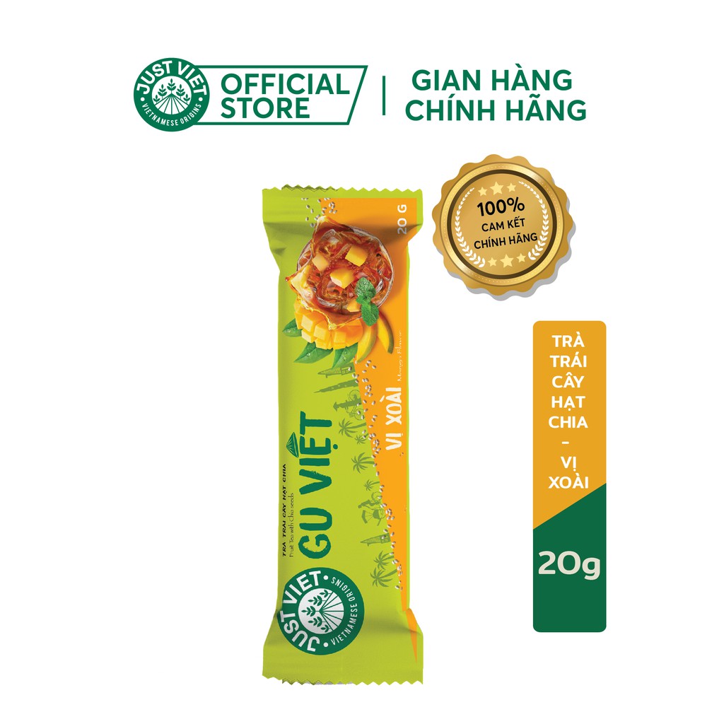 Trà Trái Cây Hạt Chia Just Viet - Vị Xoài - Gói 20g | BigBuy360 - bigbuy360.vn