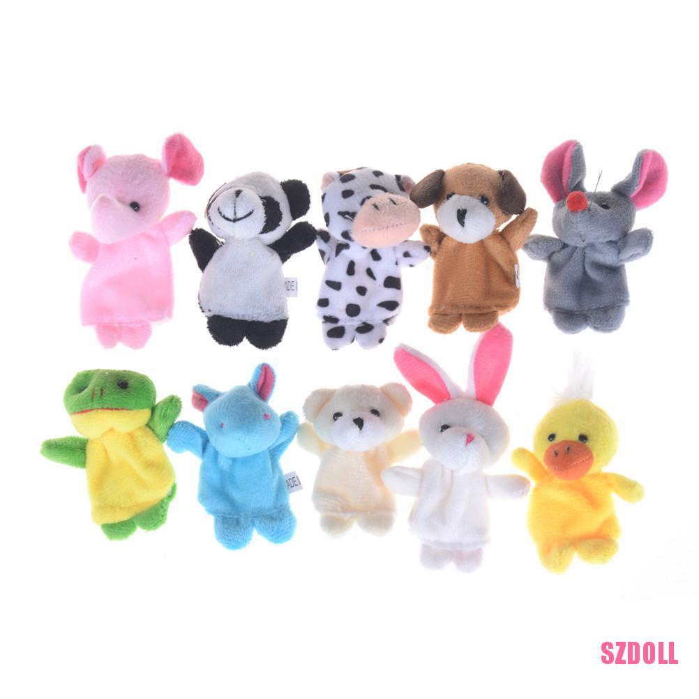 Con Rối Đeo Ngón Tay Hình Các Con Vật Hoạt Hình mr2SZDOLL Dành Cho Trẻ Em