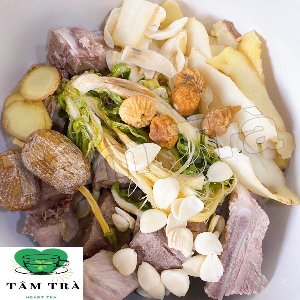 Canh Hoa Bá Vương - Canh Hoa Bá Vương Dừa Biển -Gói Canh Thảo Dược - Nguyên liệu hầm canh -Tâm Trà