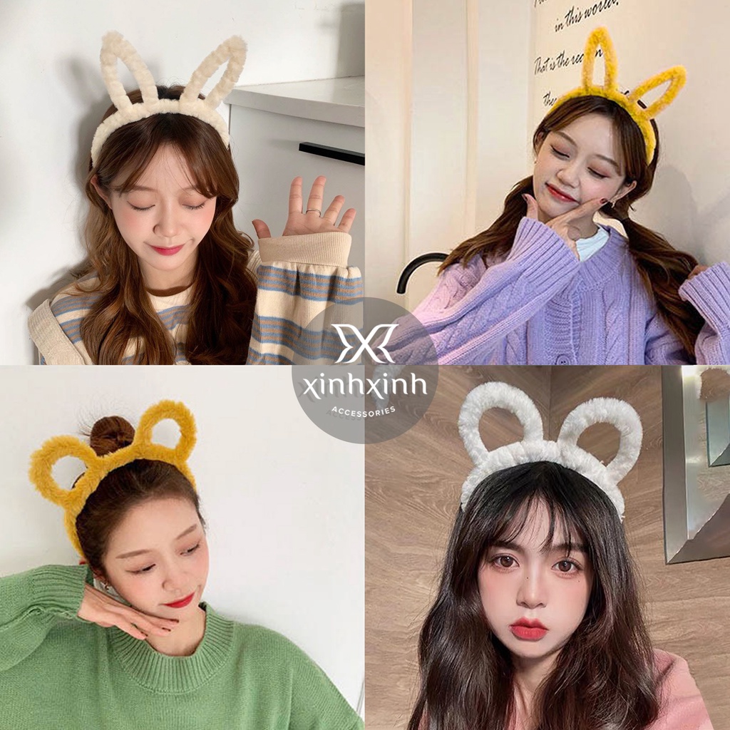 Xước lông tai thỏ, bờm lông tai gấu đáng yêu xinh xắn - Xinh Xinh Accessories