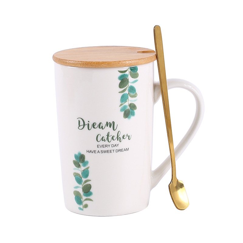 Ly cốc sứ có nắp DREAM CATCHER có HỘP QUÀ cực đẹp