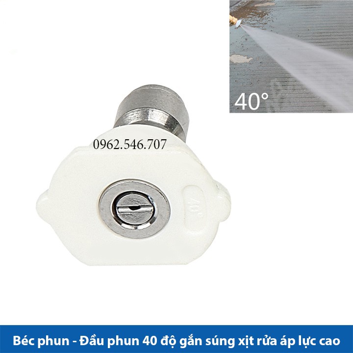Béc phun - Đầu béc các góc gắn súng xịt rửa của máy rửa xe áp lực cao - khớp nối nhanh 1/4 inch