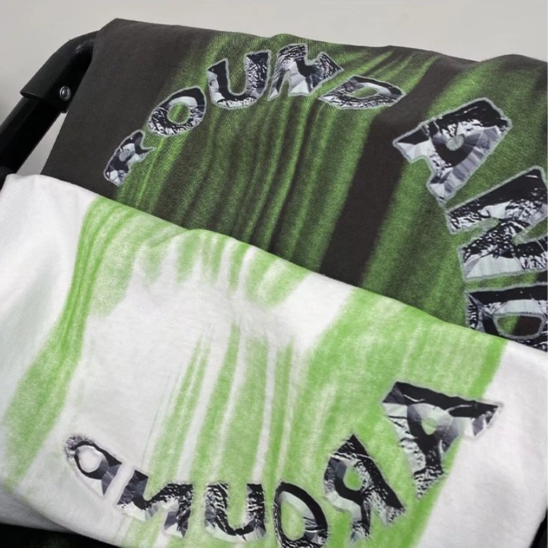 Áo Thun Tay Ngắn Cổ Tròn In Chữ Đơn Giản Phong Cách retro Mỹ Thời Trang Mùa Hè Mới Dành Cho Nam Size M-2XL