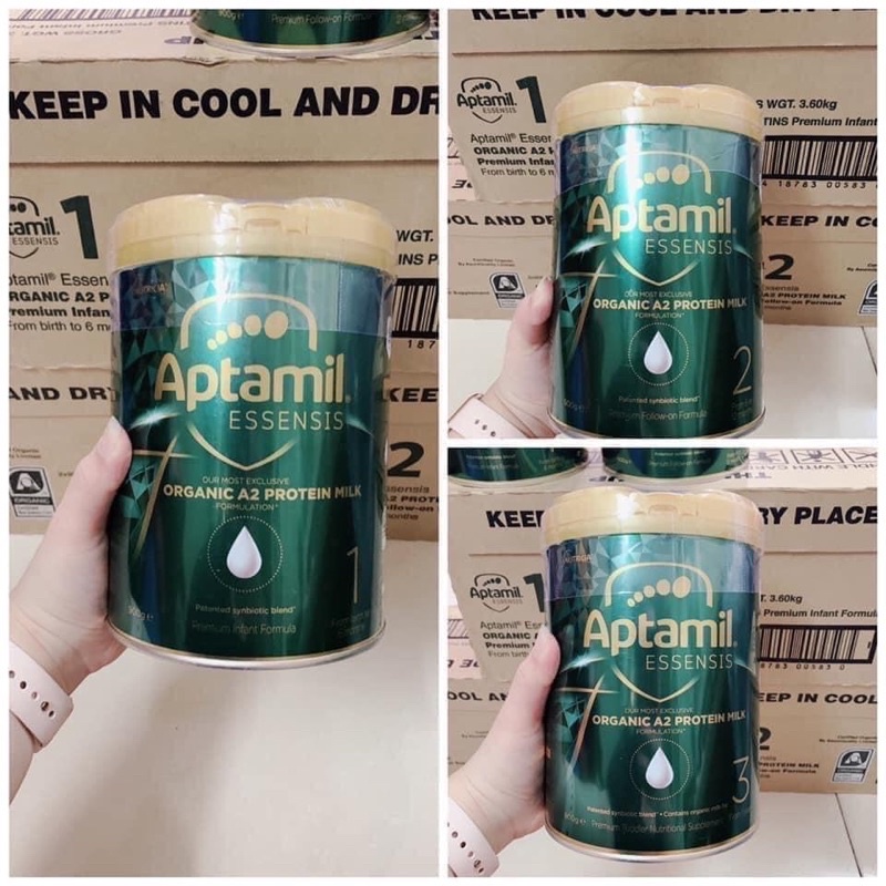 Sữa Aptamil Essensis HMO cao cấp 900g Úc