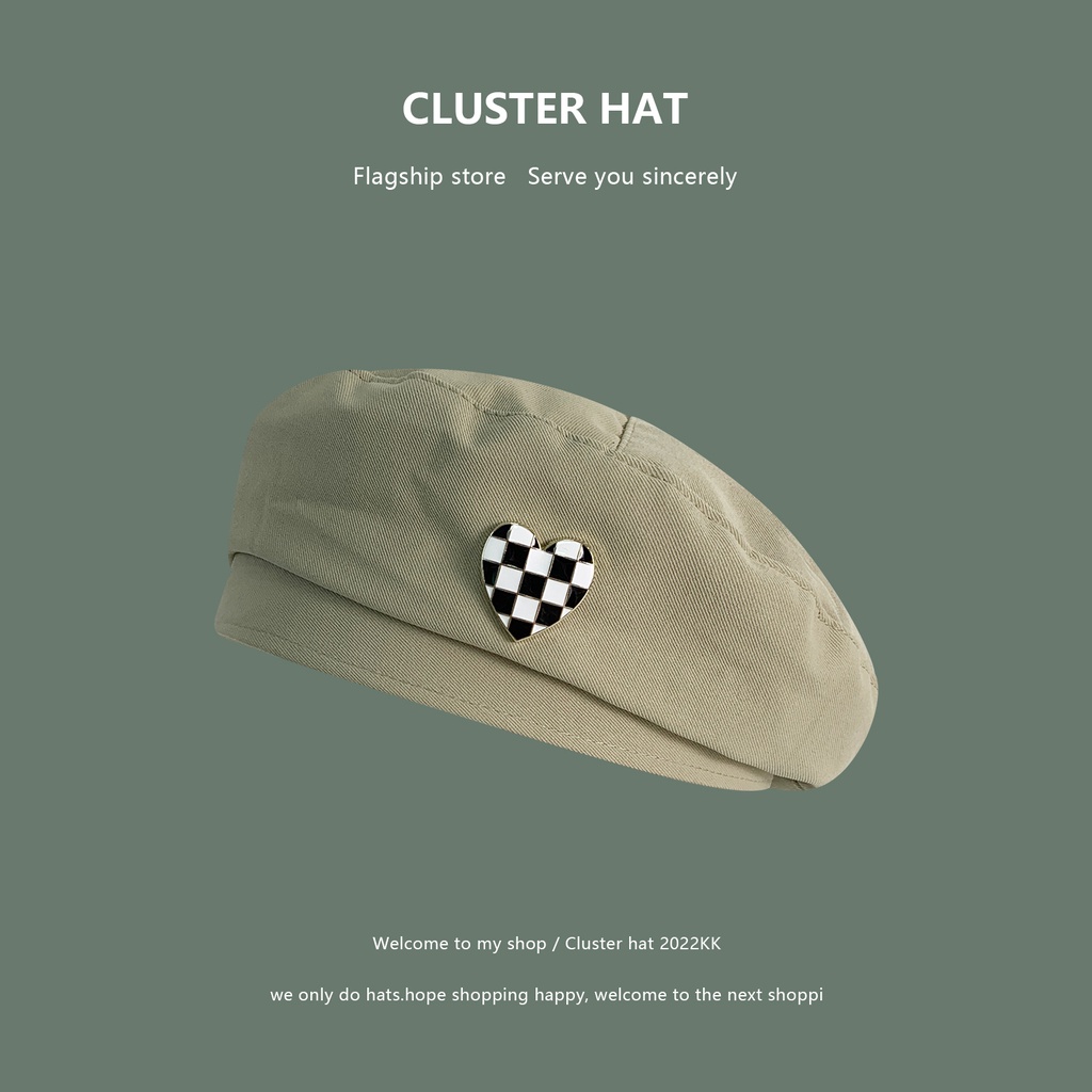 Mũ Beret Mỏng Phong Cách Nhật Bản Ngọt Ngào Thời Trang Xuân Hè Dễ Phối Đồ