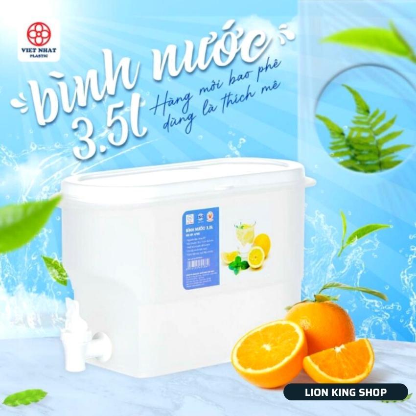 Bình Đựng Nước 3,5L Cao Cấp Việt Nhật để Tủ lạnh có vòi siêu tiên dụng,siêu bền,chịu nhiệt tốt tiện lợi cho gia đình.