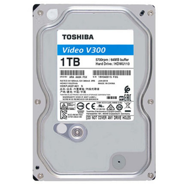 Ổ Cứng HDD Toshiba 1TB chuyên dụng cho camera, máy tính...Hàng chính hãng FPT bảo hành 3 năm