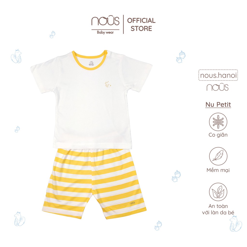 [FULL] Bộ Quần Áo Cộc Nous Cài Vai Nous Mẫu hè NOUS 2021 (Size 12-18M Đến 18-24M)