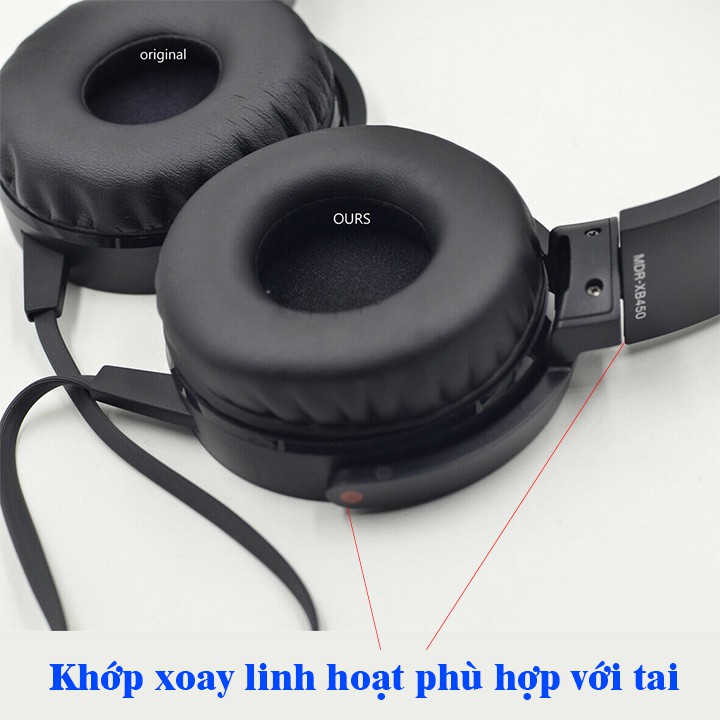 Tai Nghe Chụp Tai Có Dây ,loại tốt, giá rẻ, Tai nghe headphone máy tính, điện thoại chân tròn EDUCASE66