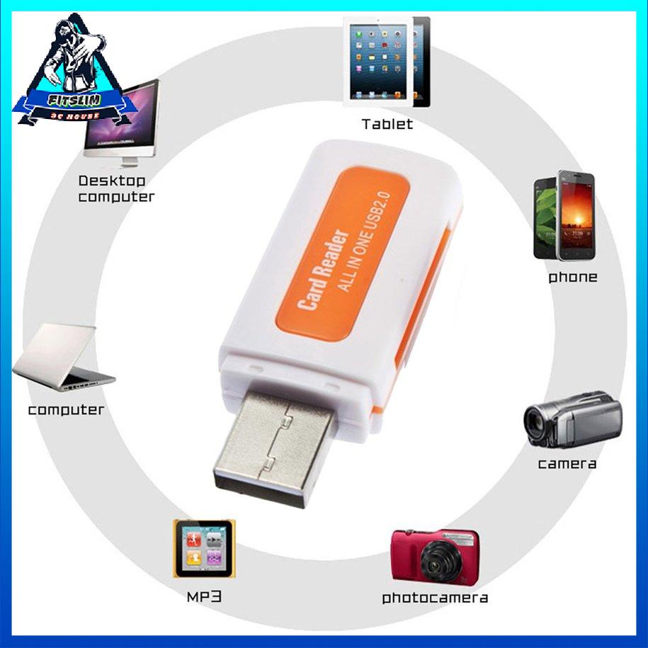 Đầu đọc thẻ Đầu đọc thẻ nhớ di động tốc độ cao đa chức năng 4 trong 1 [8/20]