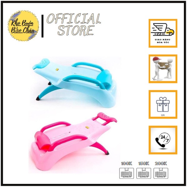 Ghế Gội Đầu Cho Bé Cỡ Đại Việt Nhật - Có Tấm Lót Đỡ Gáy Bé Không Bị Mỏi Cổ