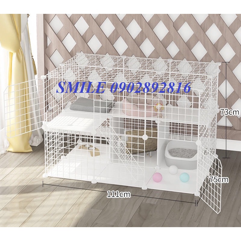 [TẶNG MÓC CHUỒNG] COMBO CHUỒNG, LỒNG LƯỚI LOẠI LỚN BIGSIZE THÉP CHO CHÓ MÈO THÚ CƯNG ĐA NĂNG