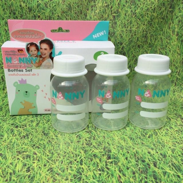 ⚡ Bộ 3 bình trữ sữa Nanny 125ml - Thái Lan