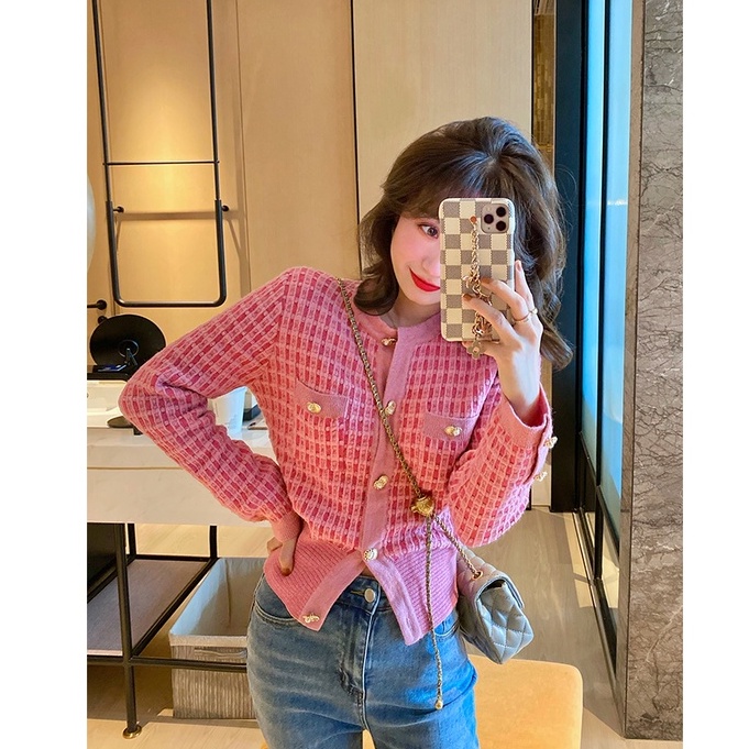  Áo Cardigan Dệt Kim Tay Dài Màu Hồng Thời Trang Cho Nữ | BigBuy360 - bigbuy360.vn