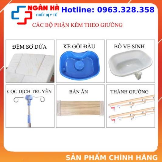 Giường bệnh nhân, giường y tế, giường y tế đa năng Akiko A89-02 tặng ngay 02 bộ ga trải giường